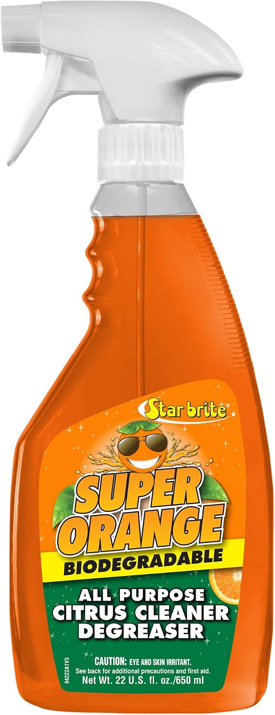 Star Brite Super Orange All-Purpose Citrus Cleaner Degreaser - Remove Dirt, Grime, Grease, Smudges, Oil & Gummy Residue - Biodegradable