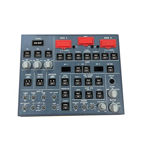 EnuoChbuild Flight Simulator Panel 4-in-1 OVHOverhead Panel for MSFS 2020/2024 (Backlit Edition)- Compatible with FENIX, FBW & ini - Windows Home Cockpits Panel, Plug and Play Games