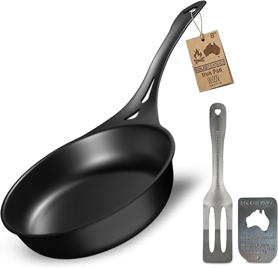 SOLIDTEKNICS AUS-ION Lightning Lightning Long Handle Skillet - Black, Set of 3
