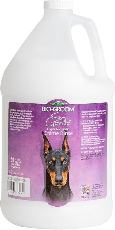 Bio-Groom So-Gentle Hypoallergenic Dog Conditioner, Tearless, 1 Gallon