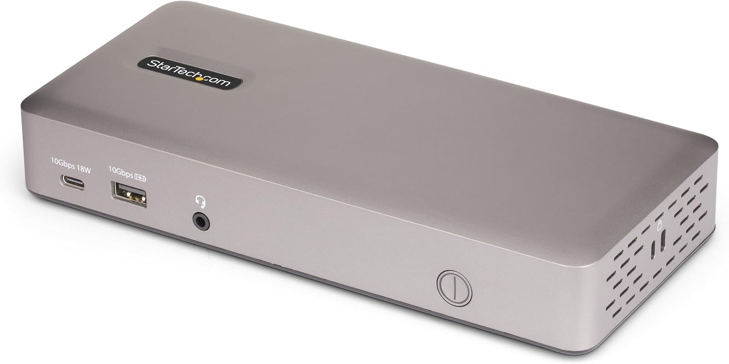 USB-C Docking Station USB4, Triple 4K 60Hz Monitors, Up to 100W Laptop Charging, 2.5GbE, Driverless, Not macOS Compatible