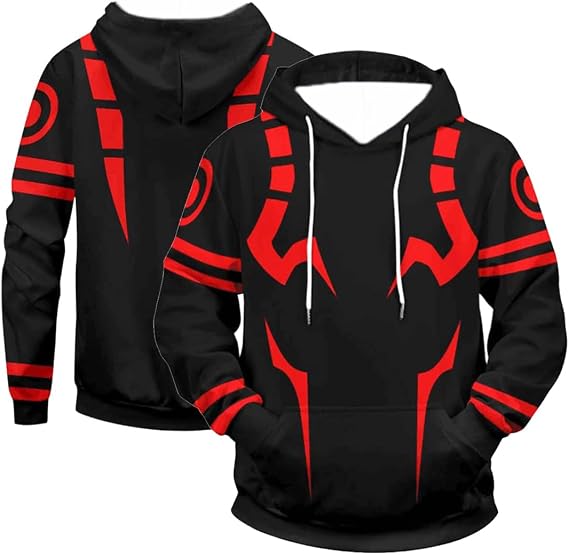 MEADOO Anime JJK Cosplay Pullover Sweatshirt Jujutsu Yuuji Hoodie For Unisex 3D Novelty Hooded Sweater Jacket Coat