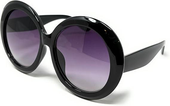 Oversized Round Sunglasses for Women 70's Vintage Big Round Statement Frame