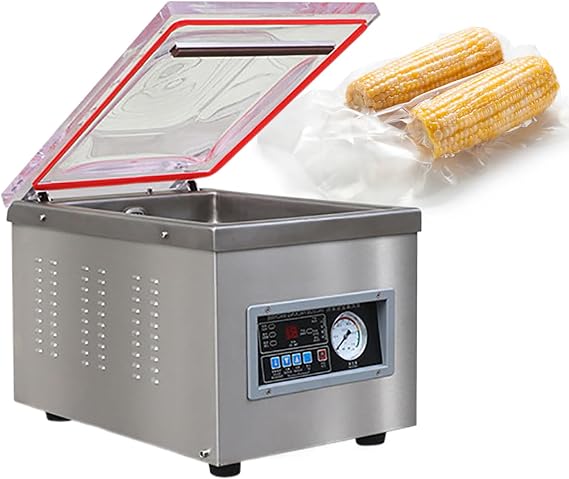 Chamber Vacuum Sealer Machine for Food, Home and Commercial Use, Powerful Packaging and Food Saver for Fresher Meals, Easy to Use and Clean, Ideal for Long-Term Storage