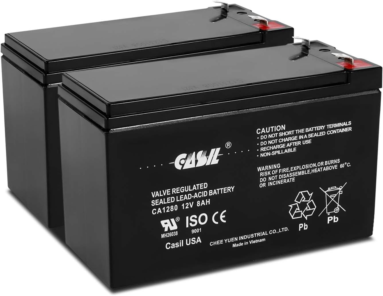 Casil 12V 8Ah Battery Compatible with Razor E200 Pocket Mod & More - Reliable Replacement for Razor E300 E200s Scooter Dune Racer Ground Force Drifter - Long-Lasting Power for Your Razor Adventures
