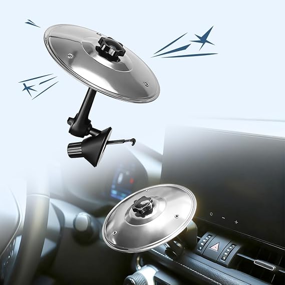 Mini Silver Car Vent Cymbal Portable Drum Decor for Music Lovers