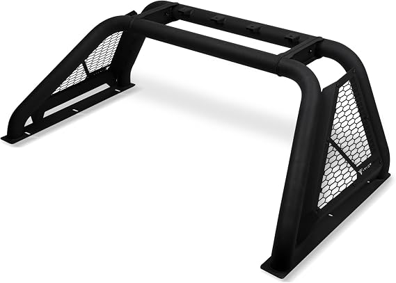 Armordillo CRB Roll Bar Chase Rack for 1/2 Ton Full Size Trucks|LED Light Mounts|Compatible with 2019-2024 Chevy Silverado GMC Sierra 1500|8729830|CR-B Chase Rack|Chase Bar|Textured Black