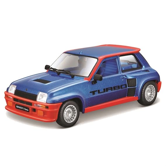 Bburago B18-21088 1:24 Renault R5 Turbo, Assorted Colour, BlueRed
