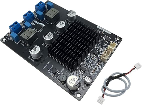 TPA3250 Digital Amplifier Board 130Wx2 High Power 4A 32V Class D Audio Amplifier Board with XH2.54mm-3P Shielded Cable, Black