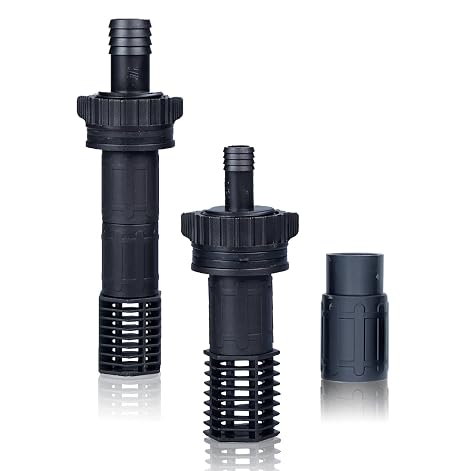 Toolazy Ebb and Flow Fitting Kit - 7-Piece Fill and Drain Bulkhead Fitting Set with 1/2" & 3/4" Outlets, Screen Fittings and Extensions for Hydroponic Flood and Drain, Aeroponic and Aquaponic Systems