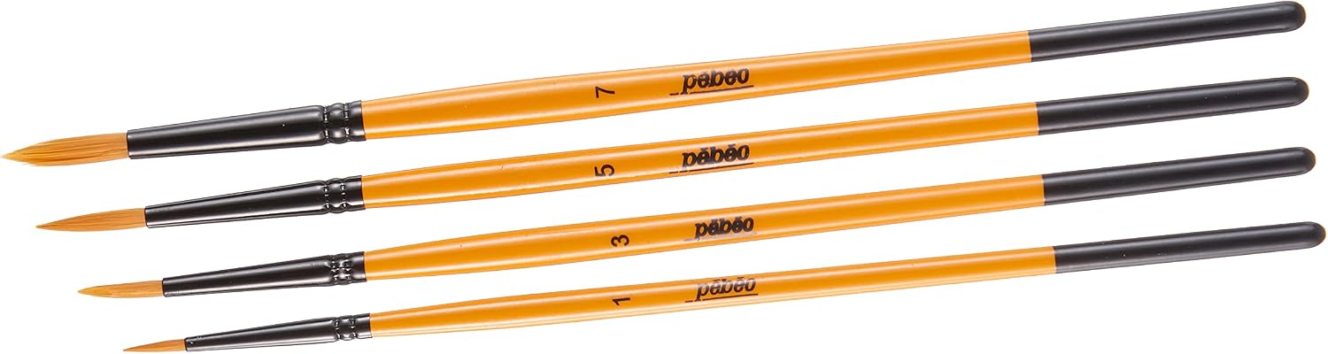 Pebeo 4lü Suluboya Fırça Seti 1