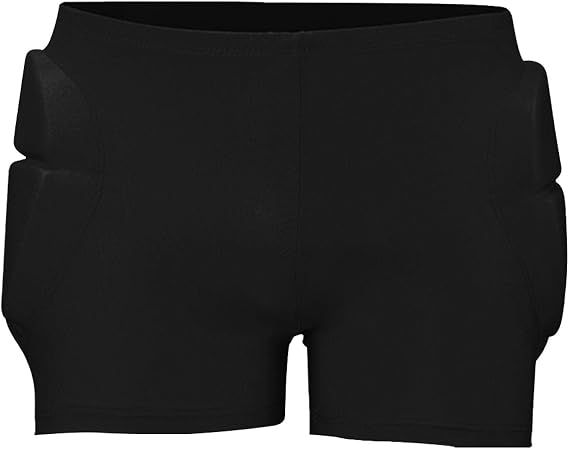 Hip Protective Padded Shorts for Kids,3D Protective Padded Shorts,Crash Butt Pads for Snowboard,Skate,Impact Pads Hip Protection(Black,size:L)