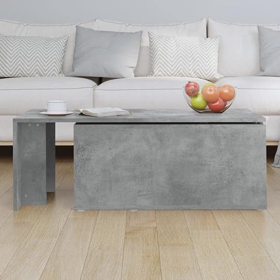 100-150 cm Extendable Coffee Table, Modern Center Table with Hidden Storage & Lift Up Top, for Living Room Bedroom (Rustic Grey)
