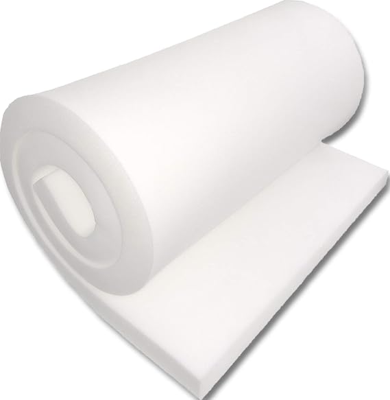 FoamTouch Upholstery Foam Cushion High Density 1" Height x 24" Width x 72" Length Made in USA