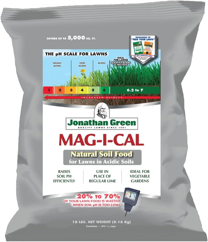 Jonathan Green (11353) Mag-I-Cal Soil Food for Lawns in Acidic Soil - Soil Amendment for Grass (5,000 Sq. Ft.)