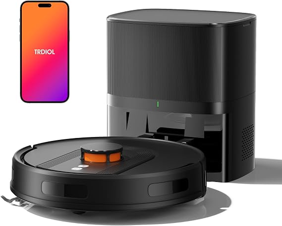 Robot Vacuum and Mop Combo with Self-Emptying, Customizable Map Cleaning with LiDAR Navigation