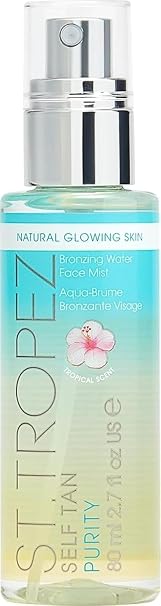 St. Tropez Self Tan Purity Face Mist, Natural Sunkissed Glow Face Tan with Hyaluronic Acid & Antioxidants, Vegan, Natural & Cruelty Free Face Care, 2.7 Fl Oz
