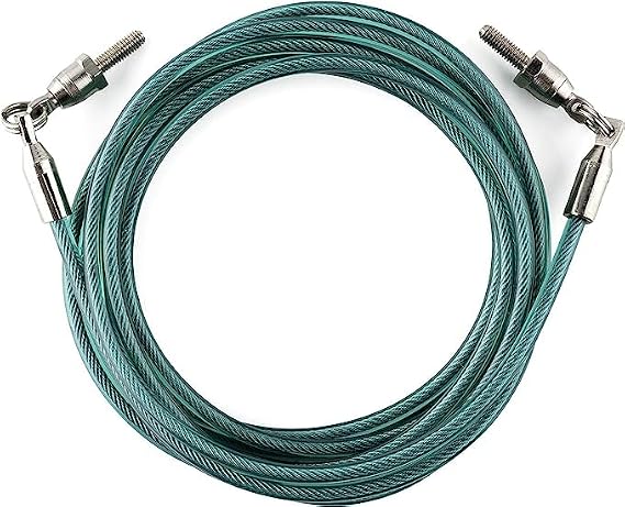 Buddy Lee Jump Ropes Aero Speed Cable | Quality PVC Jump Rope Cable | Swivel Bearing Advancement | Adjustable Jump Rope Cable for Fitness, Endurance Jumping & Extreme Jumping