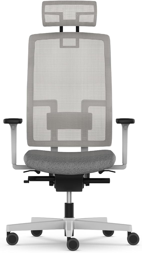 nurus ME TOO Fluid Motion Plus® PP Ayak Başlıklı Gri Çalışma Koltuğu (Koyu Gri)