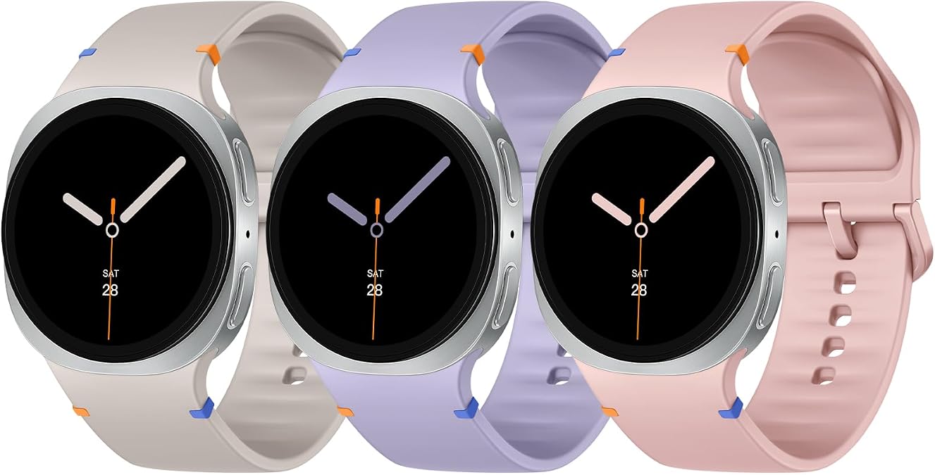 3 Pack Sport Band Compatible for Galaxy Watch 7/6/5/4 Classic(40mm-47mm)