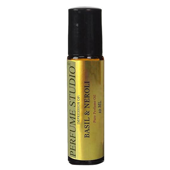 Perfume Studio Premium IMPRESSION Oil Compatible with Basil and Neroli Fragrance; 100% Pure No Alcohol;10ML Roll On