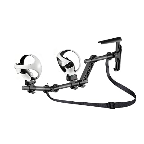 Hounyoln VR Gunstock for PlayStationVR2, for PSVR2 Controller Grips for Enhance Stability and Control Magnetic Controller VR Game Simplified Version (Black)