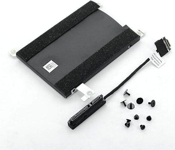 DEVMO SATA Hard Drive Cable Connector+2.5" HDD Caddy Bracket+ Caddy Screws Compatible with Dell Latitude 5500 5501 5502 5505 and Dell Precision 3540 3541 3542 3550 3551