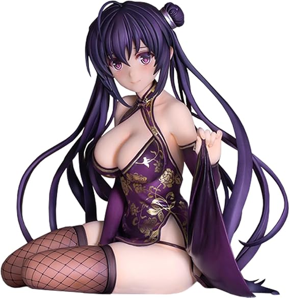QAHEART Anime Illustration Girl Figures Tougetsu Matsuri Figure Cartoon Original Art Painting Figure Desktop Ornament