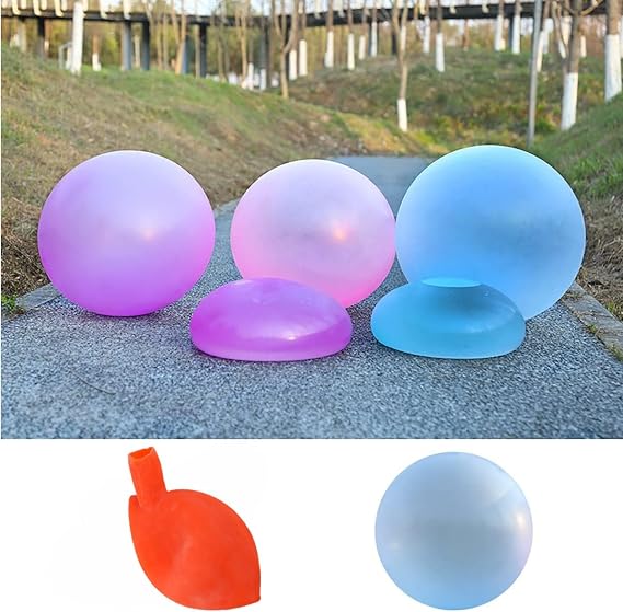 36'' Water Filled Bubble Ball Inflating Bubble Ball for Adults Water Injection Ball Beach Ball for Indoor Outdoor Party