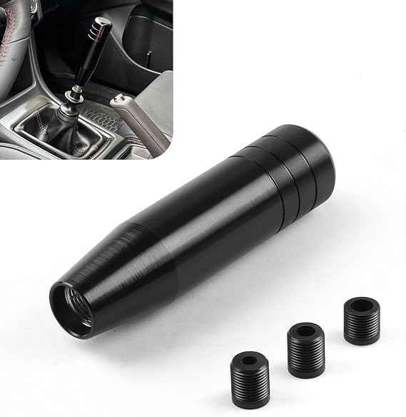 5.12" Shift Knob, Aluminum Alloy Automatic Gear Shift Knob, Heavy Weighted Long Stick Shifting Lever Handle Fit Most Manual Automatic Transmission