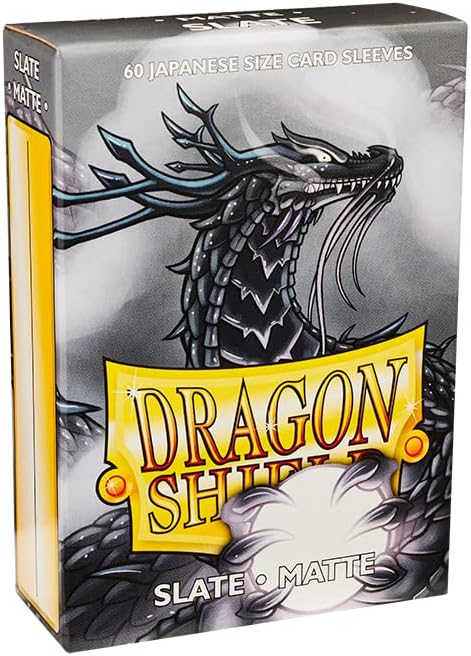 Arcane Tinman Dragon Shield Japanese Size Sleeves Matte Slate 60CT - Card Sleeves Smooth & Tough - Compatible with Pokemon, Yugioh, More TCG, OCG,ART11127