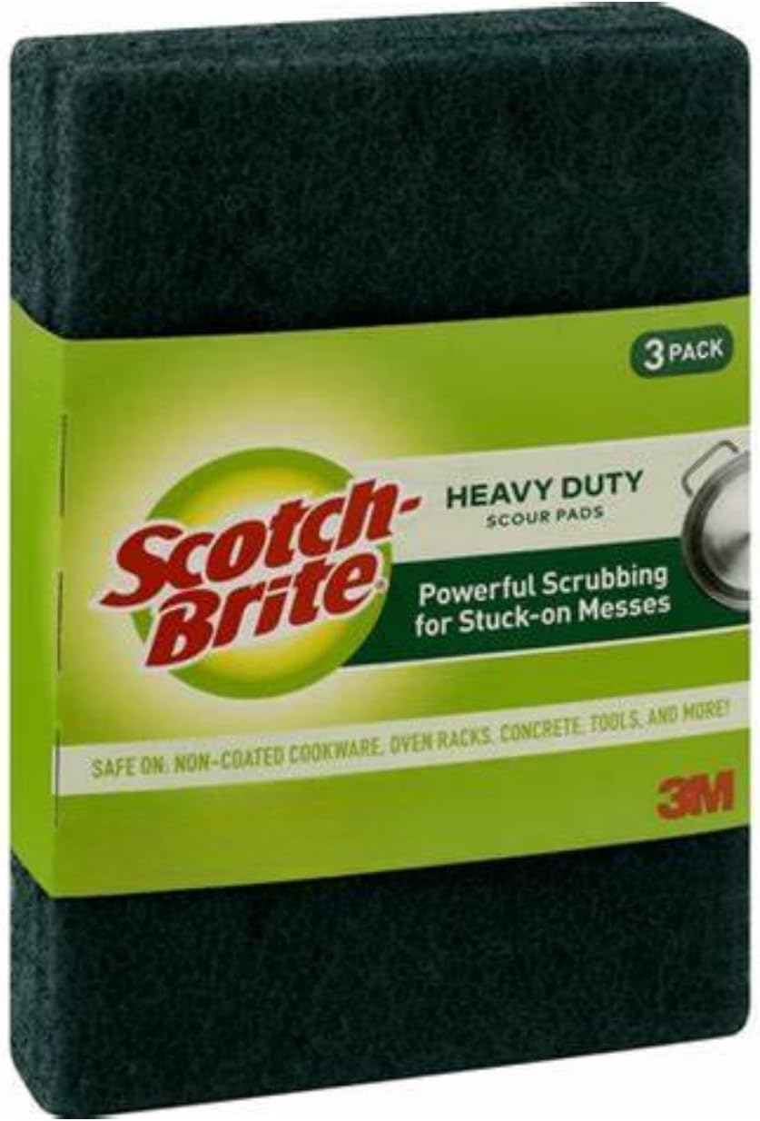 Scotch-Brite 223 Heavy Duty Scour Pad, 6 X 3.8, 3-Pack