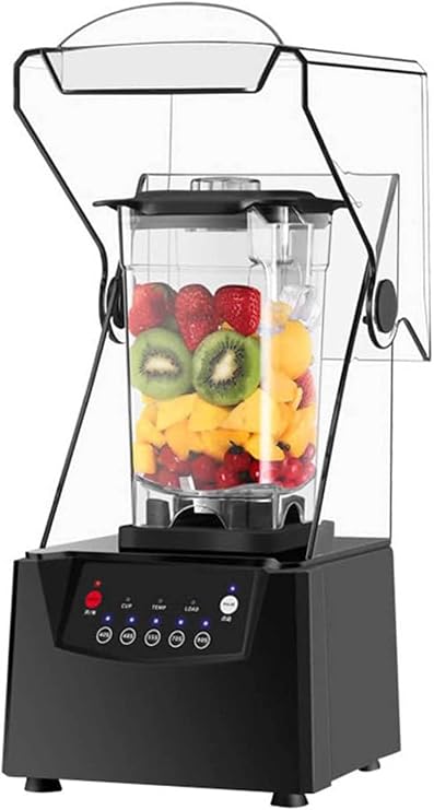 Blender Smoothie Maker 2L Commercial Stand Mixer with Sound Enclosure - 17000rpm Blade Ice Crusher with Cover and Silent Cooking Machine - Ideal for Smoothies and Fruits