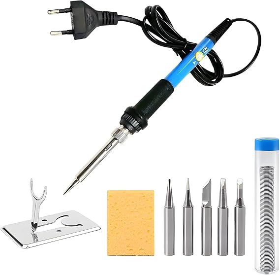 60 W Soldering Iron Set 9 in 1 Temperature Control 200-450 °C Ceramic Heating