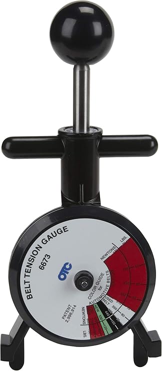 OTC 6673 Universal Belt Tension Gauge - Check for Correct Tension on Drive Belts to Ensure Maximum Belt and Bearing Life