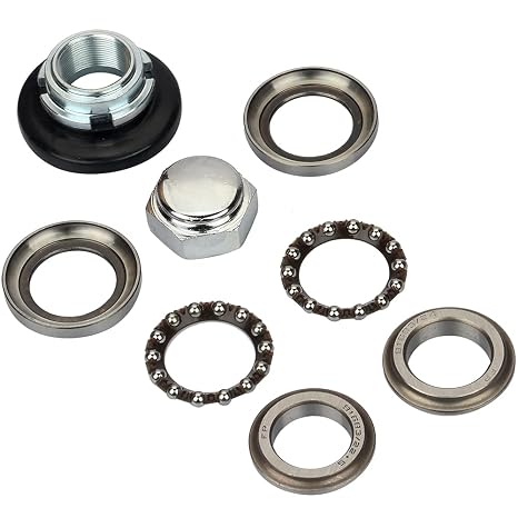 Steering Fork Bearing Kit, Steering Bearing Kit Motorcycle Accessories Steering Rod Taper Bearings Kit Fit for Honda CRF XR50 Z50 Z50R Z50J CT70 CT90 Dirt Pit Bike Motorcycle Accessories