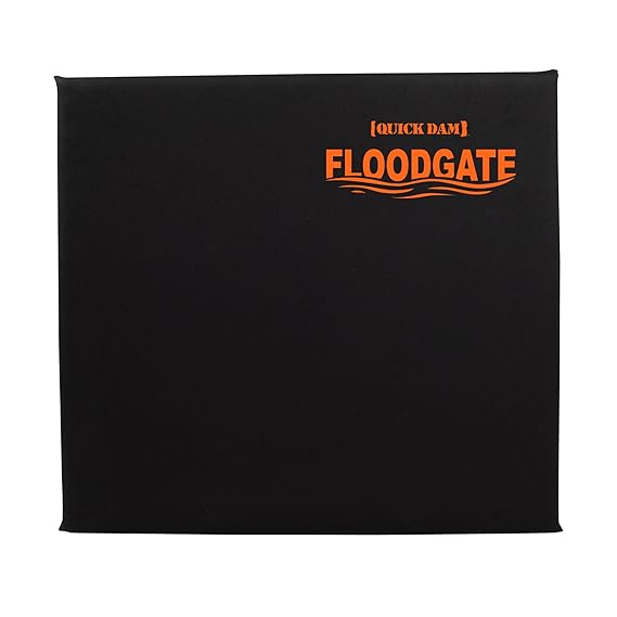 Quick Dam QDFG35 FloodGate, Doorway Flood Guard, 35in-40in Openings, 35 to 40, BlackOrange