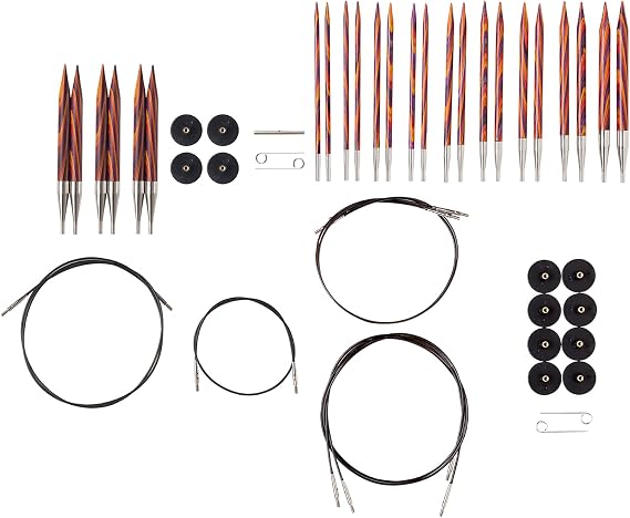 Knit Picks Interchangeable Knitting Needle Variety Pack - Sizes 4-11 and 13, 15, and 17 (Radiant)