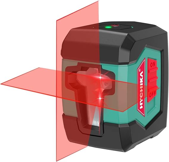 HYCHIKA Laser Level, 360Self Leveling Lazer Leveler Tool, Red Cross Line Laser for Construction Project, Renovation, Floor Tile, Picture Hanging