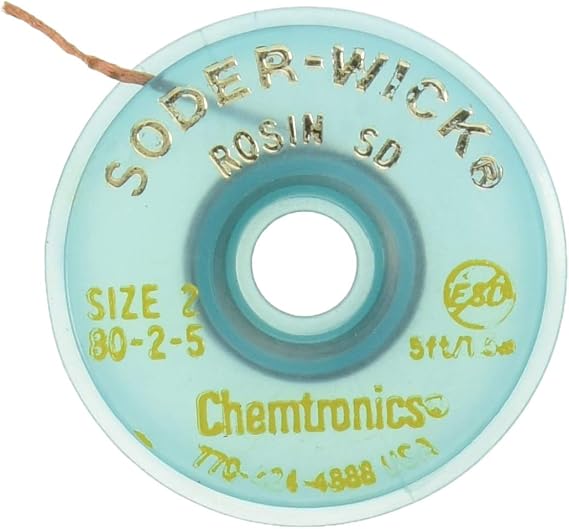 Chemtronics 80-2-5 Soder-Wick Rosin SD Desoldering Braid