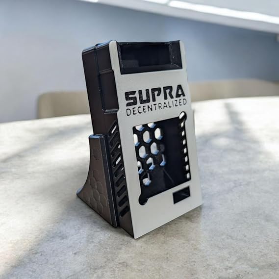 Bitaxe Stand - Case and Stand for Fully Open Source Bitcoin Miner Bitaxe | Custom Black & White | Fits Bitaxe Supra 401