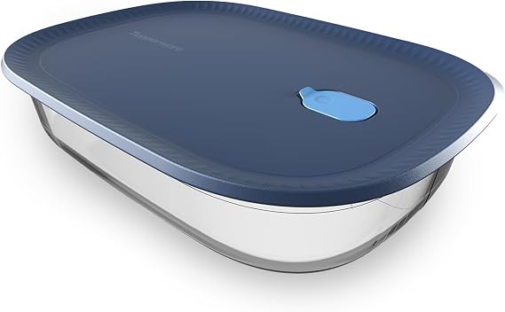 Tupperware Voila Glass XL Rectangular Food Storage Baking Dish, 3.2 qt / 3 L