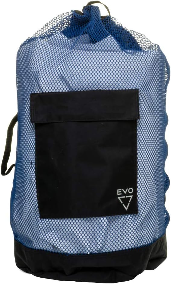 EVO Deluxe Mesh Backpack Dive Bag - Scuba Gear For Men And Women - Snorkel Gear - Snorkeling Gear For Adults - Large Dive Bag - Free Diving Bag - Scuba Diving Bag Mesh - Mesh Snorkeling Bag