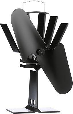 Ecofan Original Heat Powered Stove Fan - Powerful Classic Design, High Performance, Perfect for Wood Stoves, 100 CFM - Circulates Warm Air Efficiently & Reduces Fuel Cost