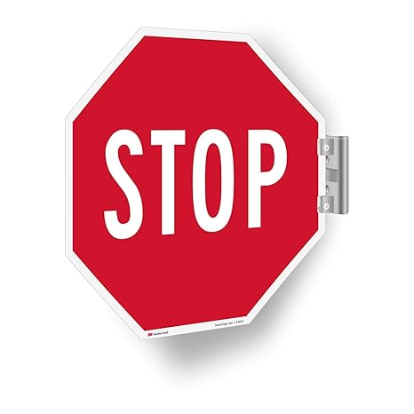 SmartSign "Stop" 2-Sided Sign | 18" 3M High Intensity Grade Reflective Aluminum, Made in USA