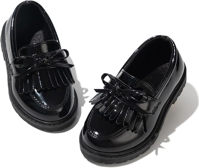 KIDSUN Toddler Boys Girls Dress Shoes Comfort Lace-Up Oxford School Uniform Shoes Loafer Flats (Toddler/Little Kid)