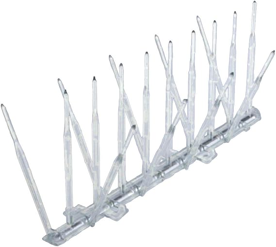 Bird B Gone Plastic Bird Spike Set - 6 ft L x 5 in W - Clear