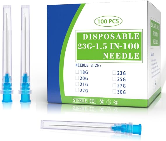 23G 38MM Stainless Steel Dispensing Accessories,Scientific Measuring and Industrial Use,Individually Packed(100 PCS)