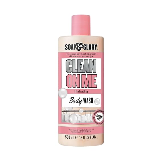 Soap & Glory Original Pink Body Wash for Women - Rose & Bergamot Shower Gel for Dry Skin - Moisturizing Body Soap for Soft, Hydrated Skin - Original Pink (16.9 fl oz)