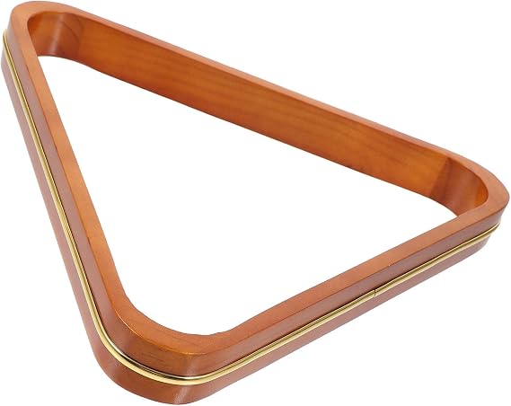 Uonlytech Triangle Billiard Rack Wooden Holder for Billiard Balls Lightweight and Sturdy Pine Wood Frame Suitable for Pool Table Accessories